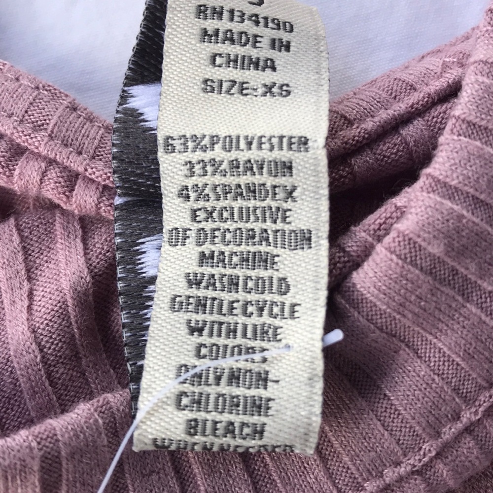 American Rag, Long Sleeve, Ribbed Top - Picture 4 of 8